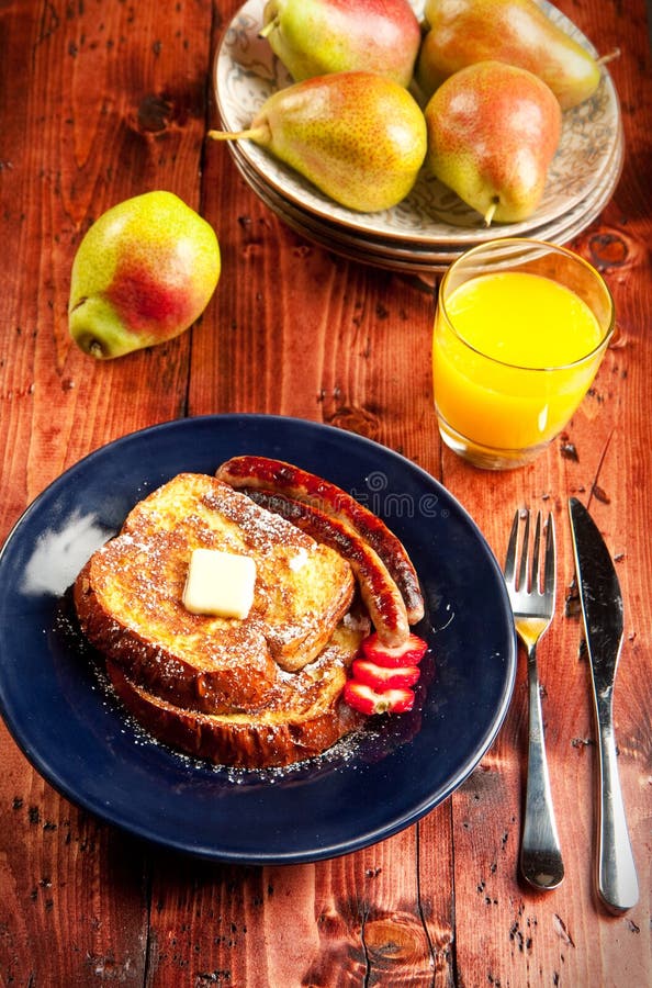 French Toast stock photo. Image of french, plate, link 19572174