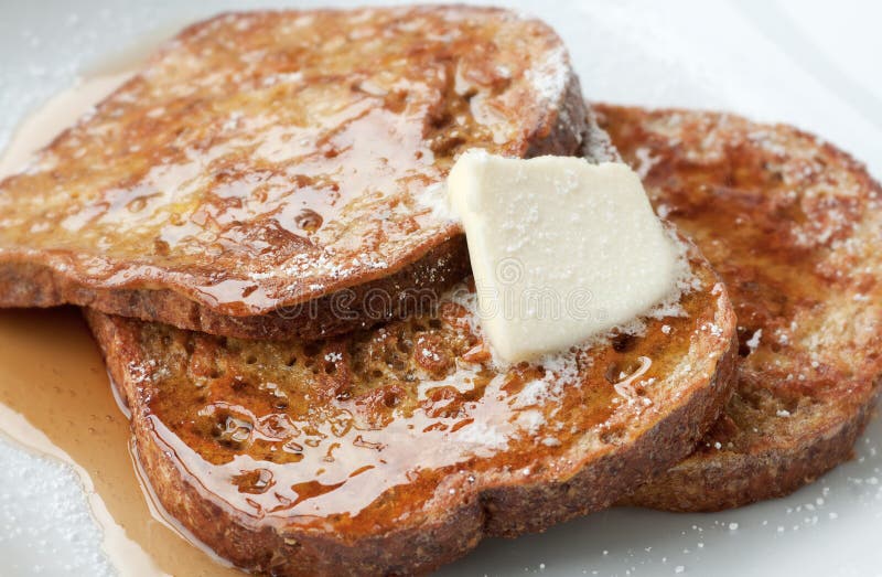 French toast on a plate stock image. Image of white, closeup 13605883