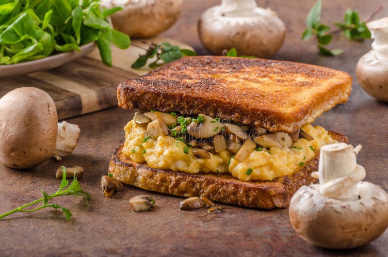 French Toast Scrambled Eggs Stock Photo Image of brunch, cooked 77049248