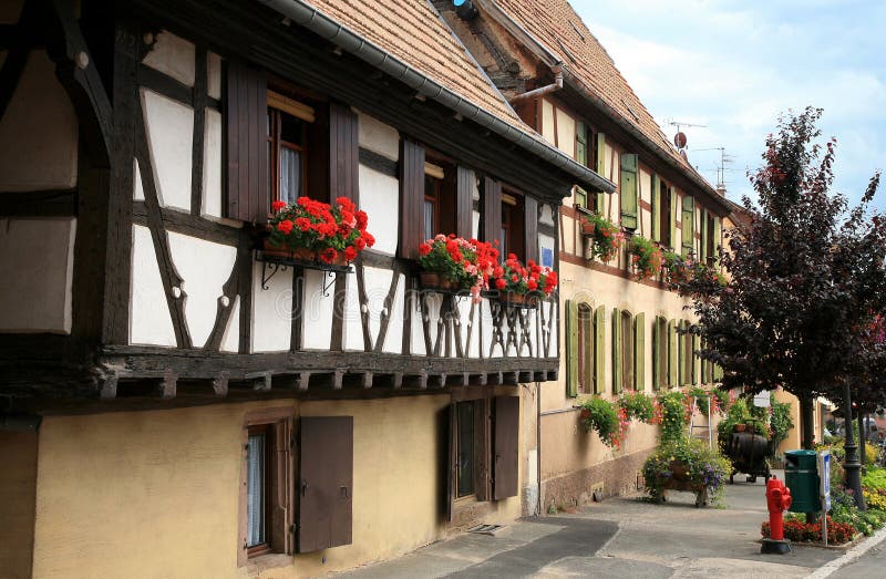 French village, Alsace, France