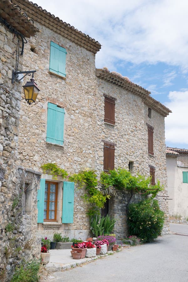French village stock image. Image of typical, drome, france 40207757