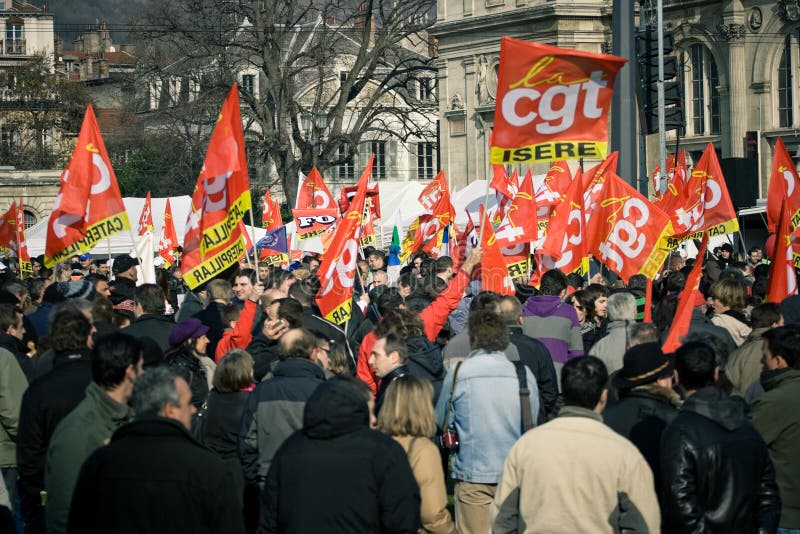 French Workers Strike royalty free stock image French Workers Strike royalty free stock image