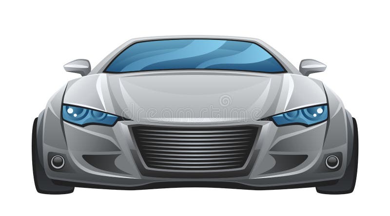 Frente del coche ilustración del vector Frente del coche ilustración del vector