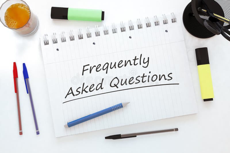 Frequently Asked Questions royalty free illustration