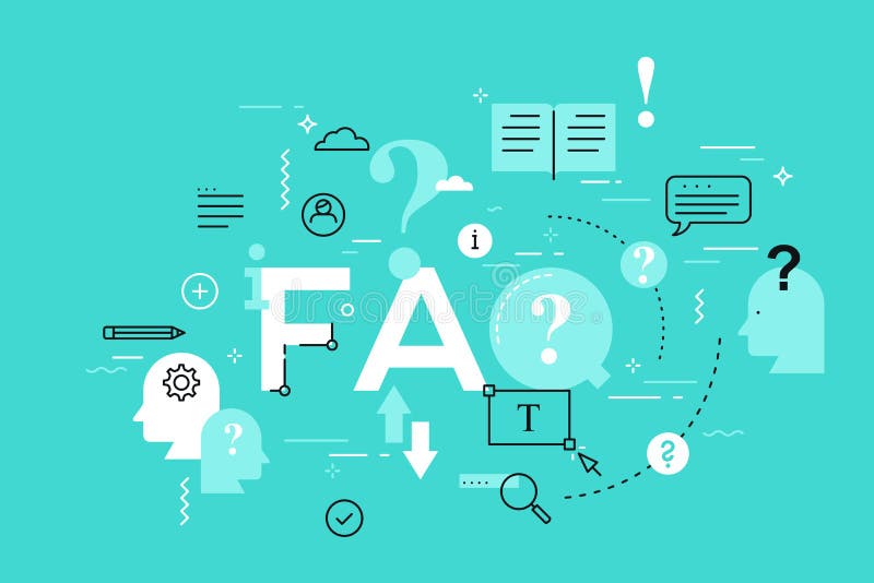 Frequently asked questions, user manual or guide, instructions and assistance concept. royalty free illustration Frequently asked questions, user manual or guide, instructions and assistance concept. royalty free illustration