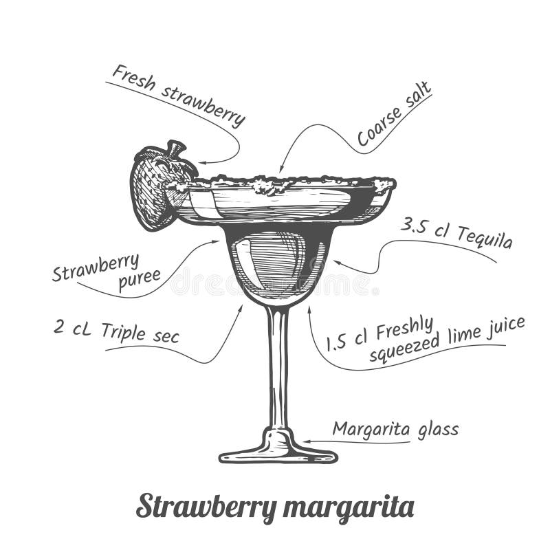 Fresa Margarita del cóctel