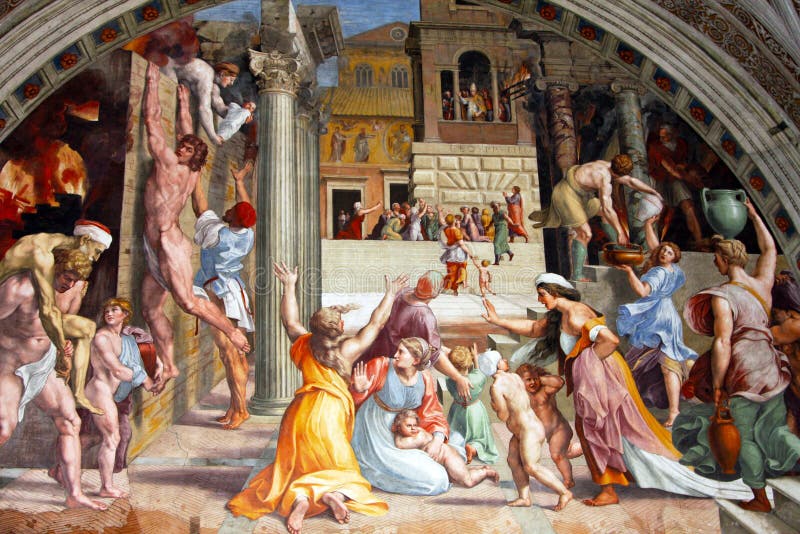 Fresco de Raphael en Vatican fotos de archivo libres de regalías Fresco de Raphael en Vatican fotos de archivo libres de regalías