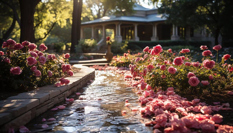 Frescor de las flores de verano en un ramo de jardín formal generado por ai foto de archivo