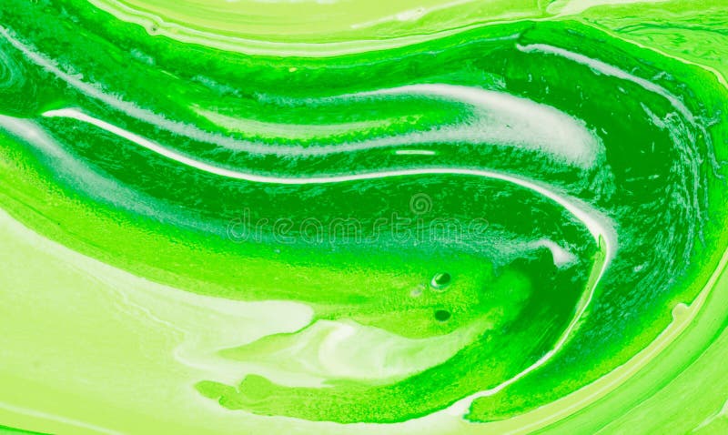 Whitegreen Mix. Mixture Of Bright Colors Stock Photo
