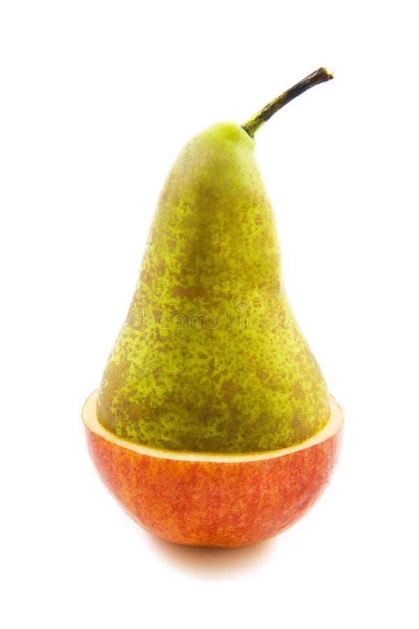 Fresh apple pear stock photo. Image of leaf, fresh, juicy 13370944