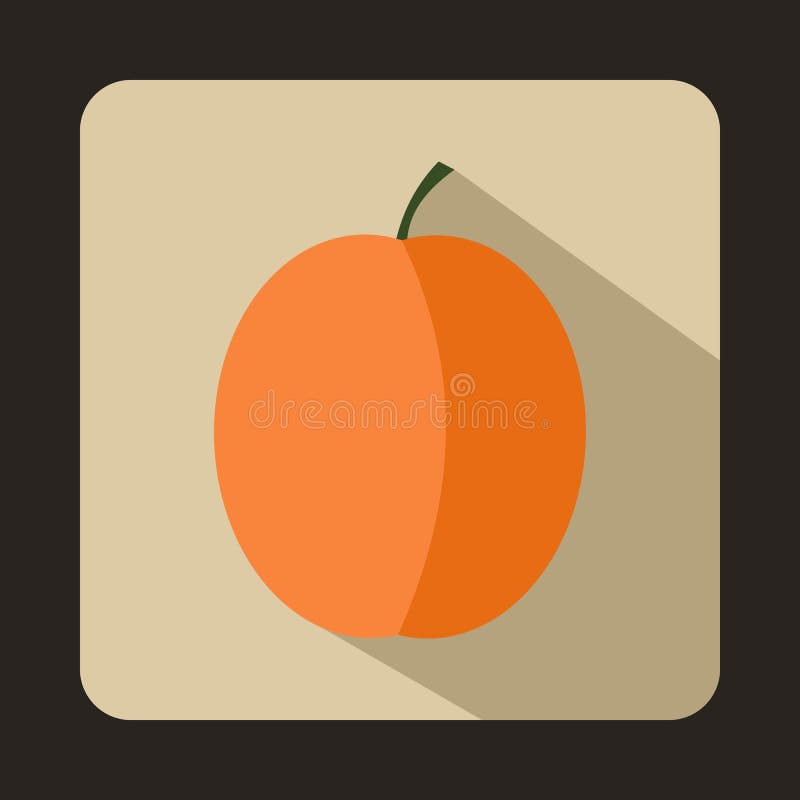 Fresh Apricot Fruit for Emblem, Logo, Sign or Badge. Grungy Hand Drawn