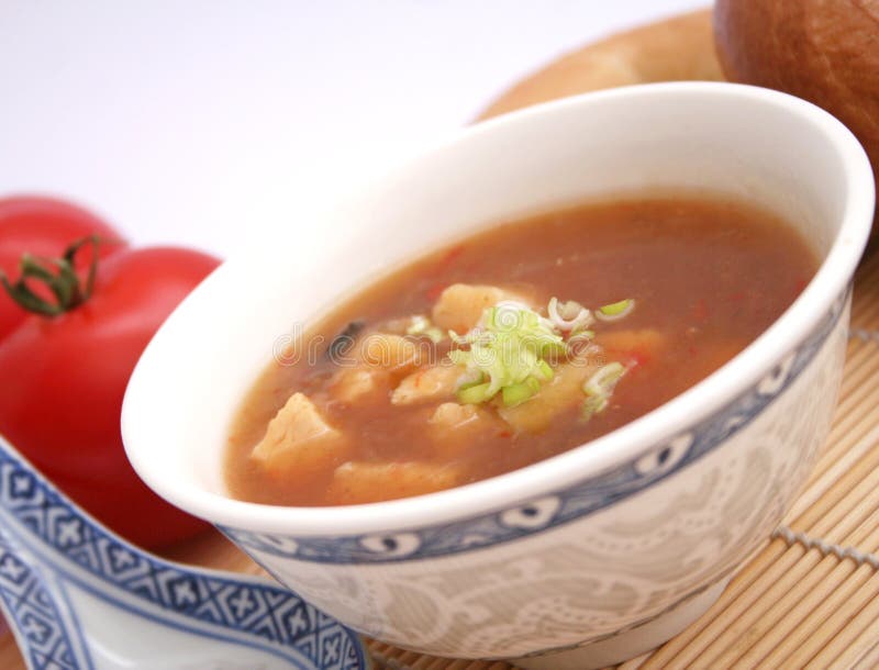 A fresh asian soup stock photo. Image of dinner, chinese - 11517260