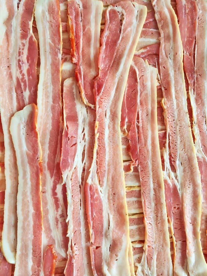 Fresh bacon background stock image. Image of vertical 64838687