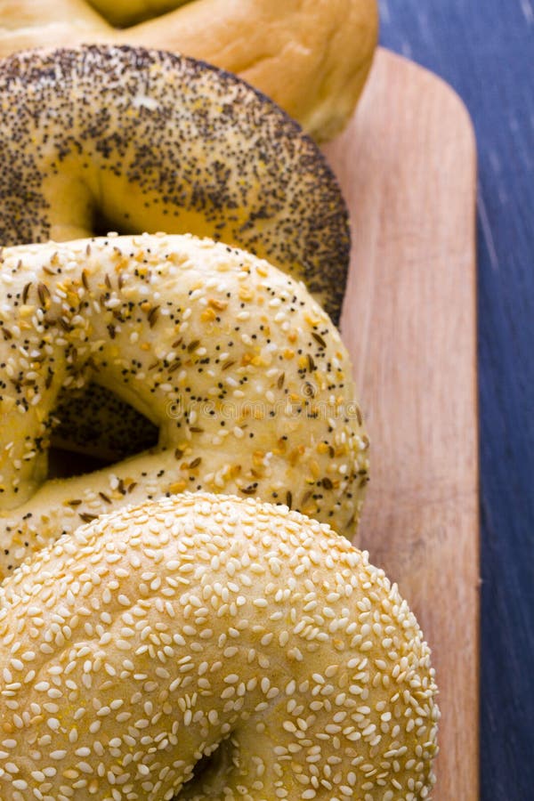 Fresh bagels stock photo. Image of poppyseed, seed, sesame 29431236