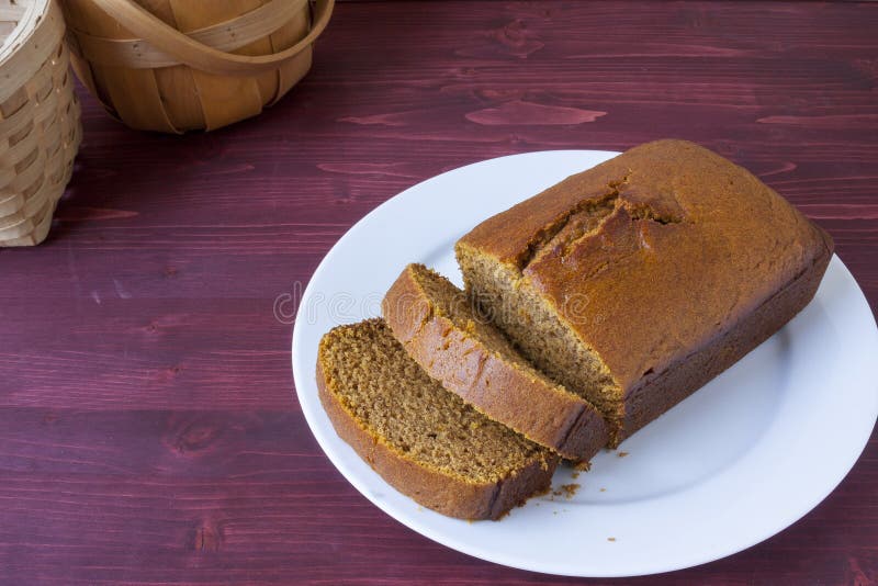 Fresh Baked Pumpkin Bread stock image. Image of dessert 77987597