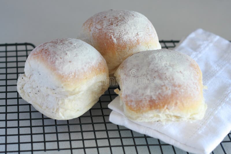 Fresh baked rolls stock photo. Image of bake, flour, cooking 6034020
