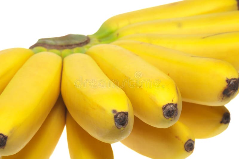 Fresh bananas isolated stock photo. Image of banana, vegetarian - 7232488