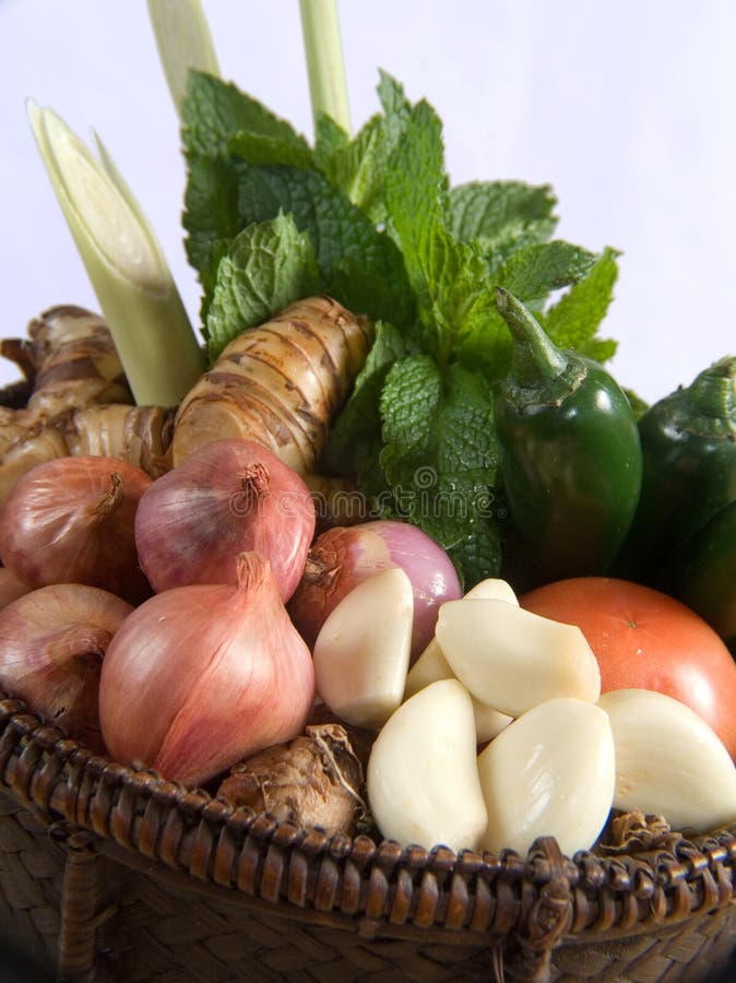 Fresh basket of herbs