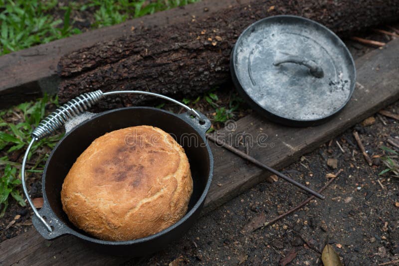 Fresh beer damper bread