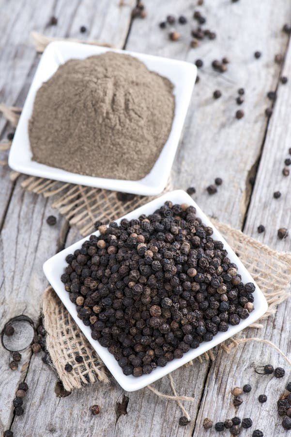 Fresh Black Pepper stock photo. Image of close, powder 35795030