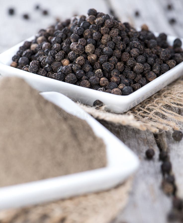 Fresh Black Pepper stock photo. Image of close, powder 35795030
