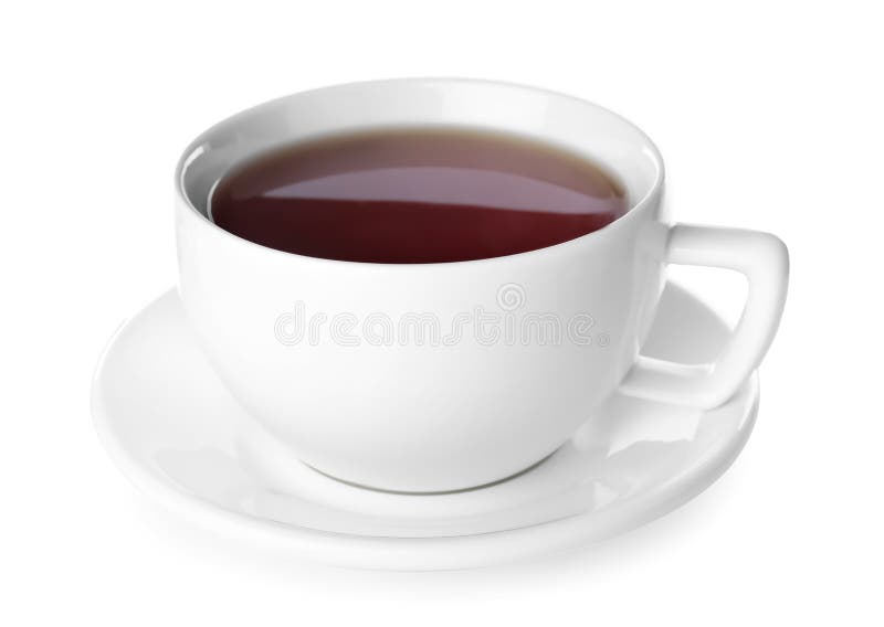Fresh Black Tea in Cup Isolated Stock Photo Image of herb, natural