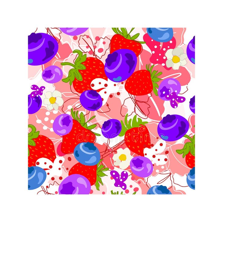 Fresh Blueberries, Strawberries, Cherries, Fruits, Juice, Splash, Juicy