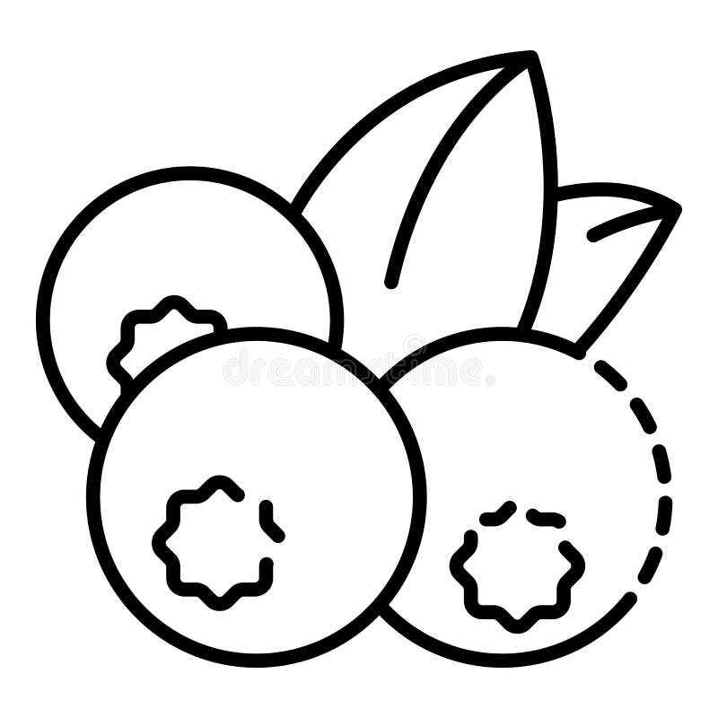 Blueberry Outline Stock Illustrations 1,789 Blueberry Outline Stock