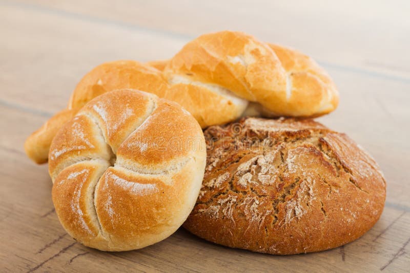 Fresh bread and rolls stock image. Image of gold, kaiser 42722693