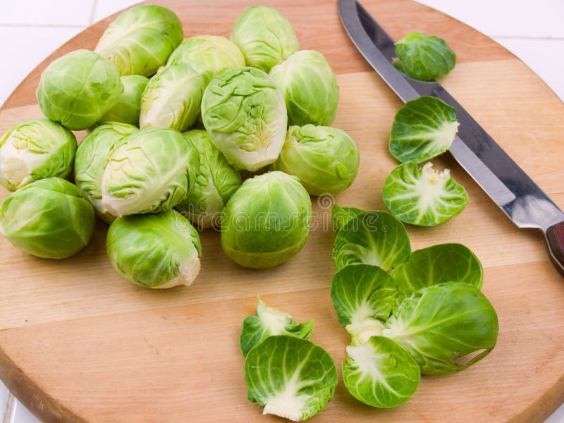 Fresh brussel sprouts royalty free stock image Fresh brussel sprouts royalty free stock image