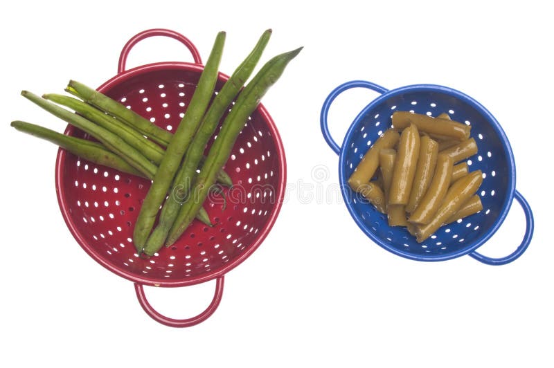 Fresh and Canned Green Beans Stock Image Image of fresh, beans 14685717