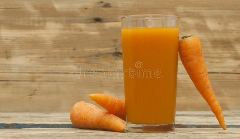 Fresh carrot juice