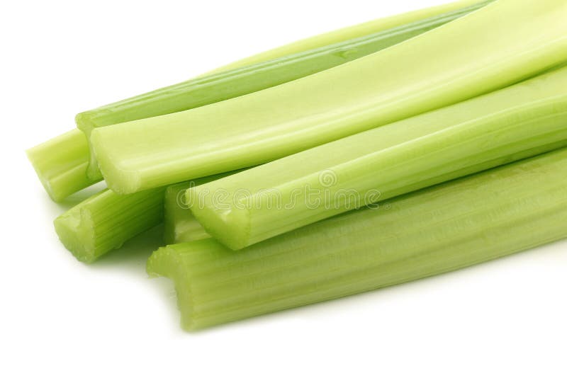 Fresh celery stems stock photo. Image of leaves, isolated 53844350