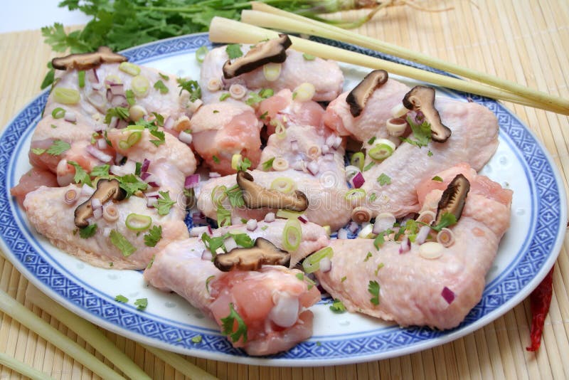 Fresh chicken stock image. Image of chinese, meat, shiitake 7102315