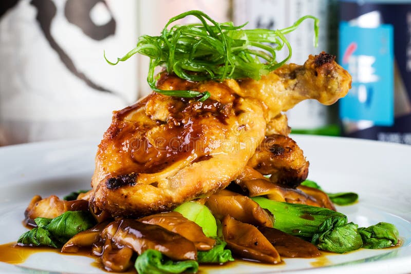 Grilled Chicken Dinner Plate Stock Photo Image of cooking, chicken