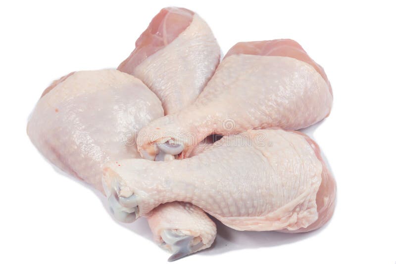 Fresh Chicken Drumstick stock image. Image of table, wooden 93849003