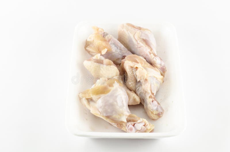 Fresh chicken isolated on white background