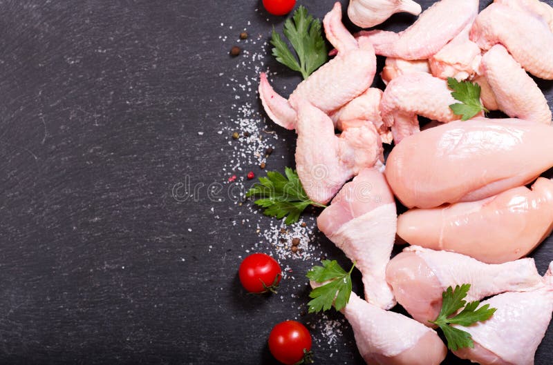 Fresh chicken meat stock image. Image of cooking, poultry 83865969