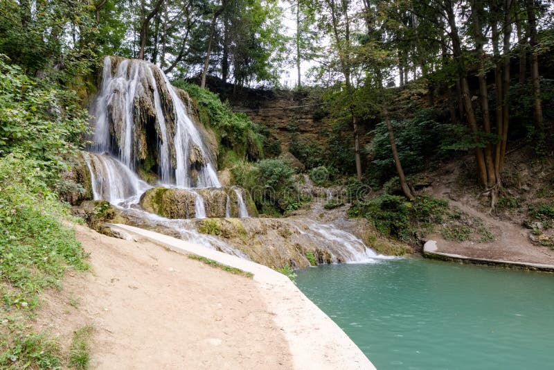Fresh Clean Waterfall in Summer Stock Image Image of river, seashore