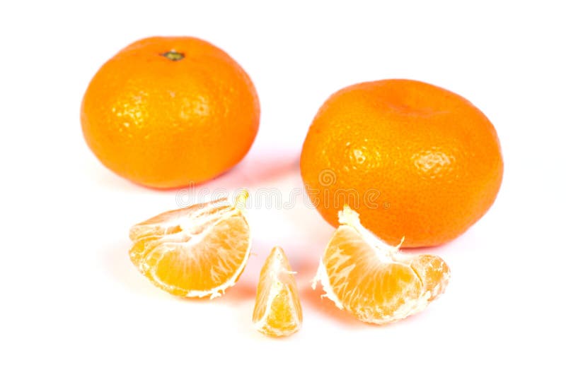 Fresh clementine on white stock image. Image of organic 82636539