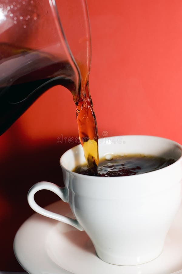 Fresh coffee stock photo