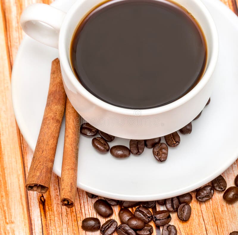 Fresh Coffee Beverage Indicates Bean Cafe and Brew Stock Photo Image