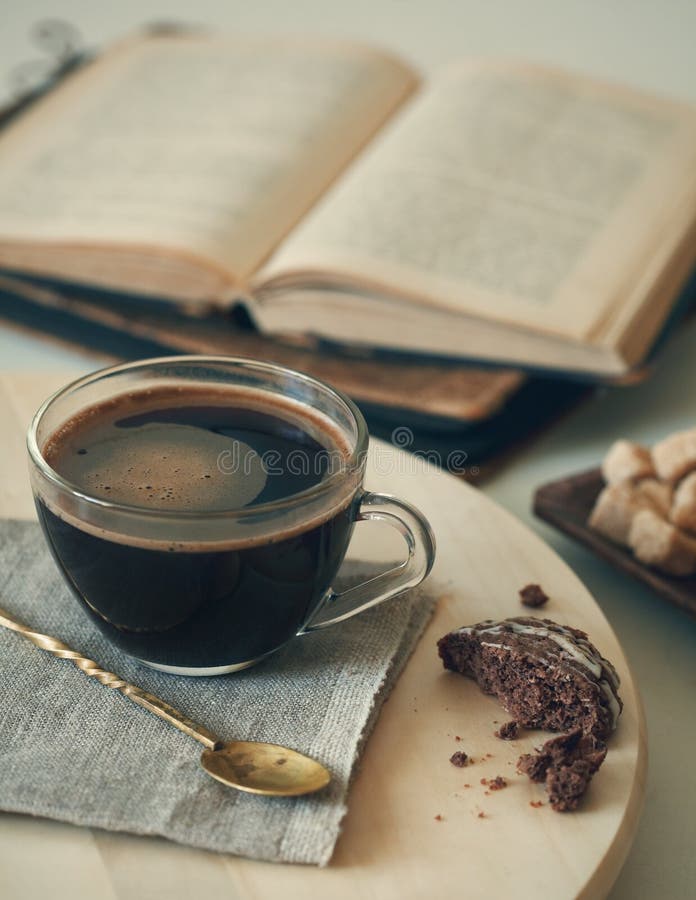 Fresh coffee royalty free stock photos