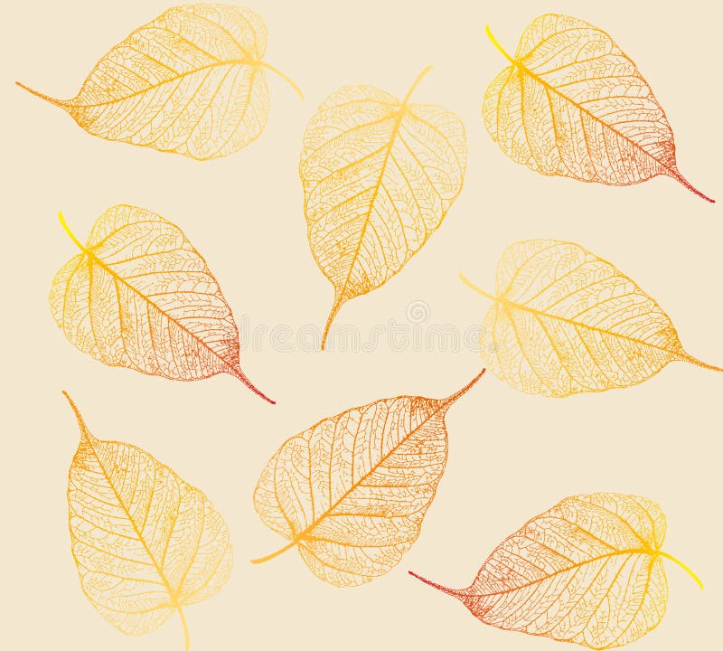 Fresh colorful leaves background. stock illustration