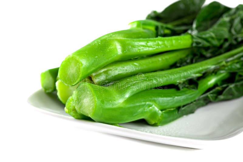Fresh Coocked Chinese Green Vegetables Stock Photo Image 12133064