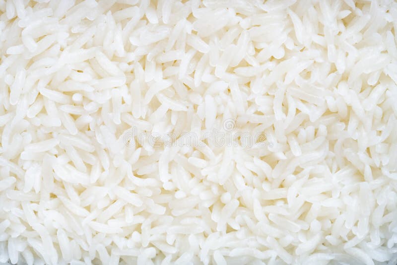 Fresh Cooked Rice As Background and Texture Stock Image - Image of food