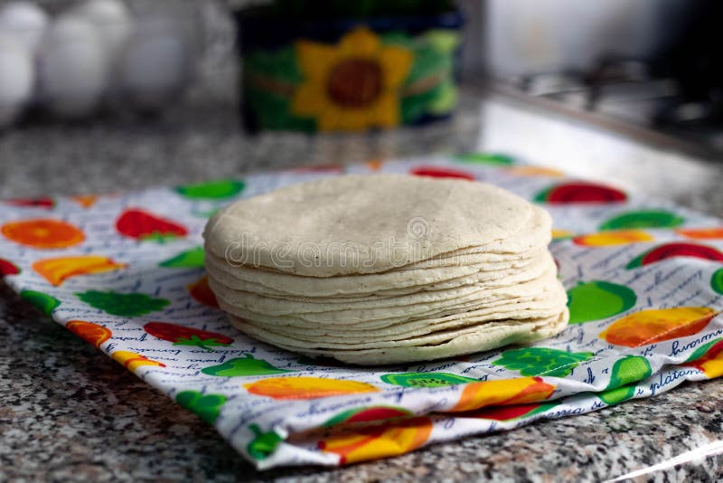 Fresh corn tortilla stock image. Image of yellow, cuisine 171255779