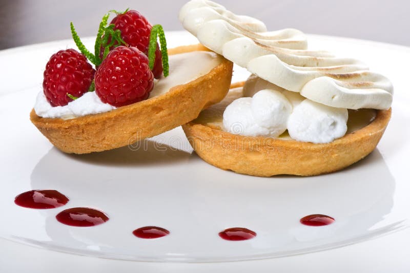 Fresh cream cake with strawberries