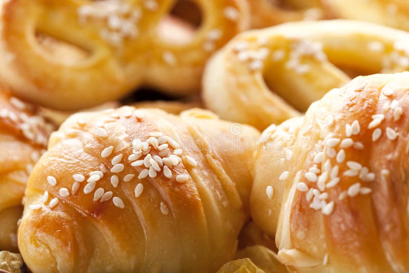 fresh croissants and pastries