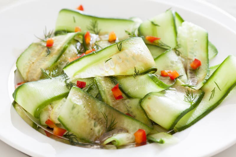 Fresh Cucumber and Pepper Salad